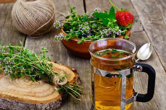 An herbal tea for cervical osteochondrosis