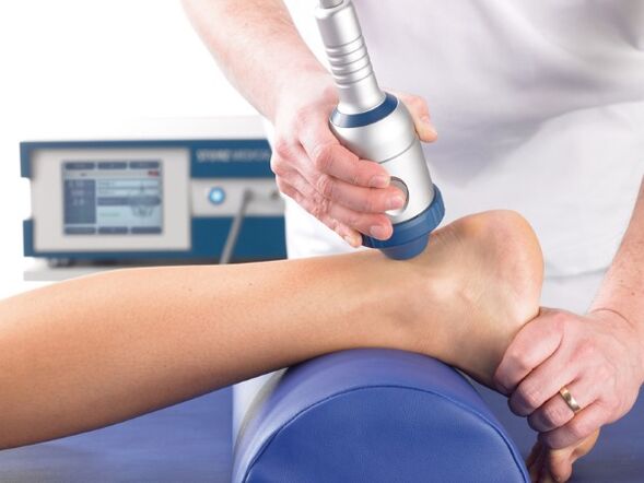 Physiotherapy can help relieve pain in the foot joints after an injury.