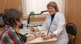Measurement of blood pressure in the designation of the doctor
