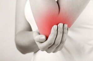 Pain in elbow joint