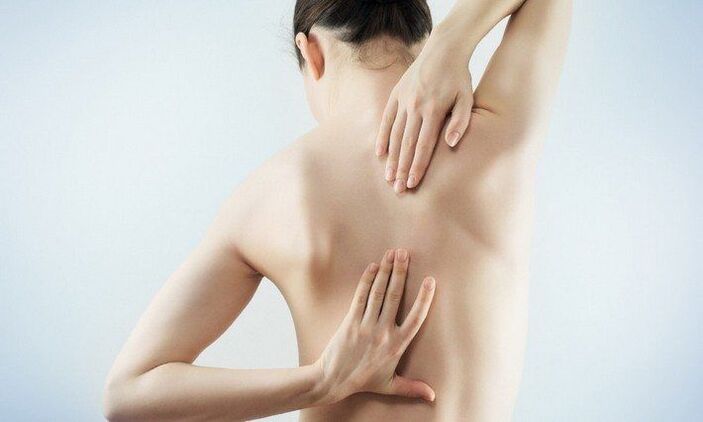 Special signs of osteocondrosis